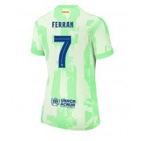 Camiseta Barcelona Ferran Torres #7 Tercera Equipación Replica 2024-25 para mujer mangas cortas